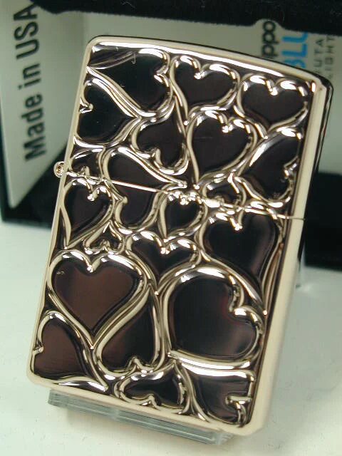 日本代购正品 zippo 打火机 满满永恒的爱 爱心玫瑰金怎么样,好用不?