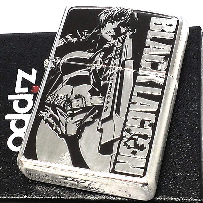 日本代购正品 zippo打火机Black Lagoon黑礁莱薇Revy收藏煤油防风