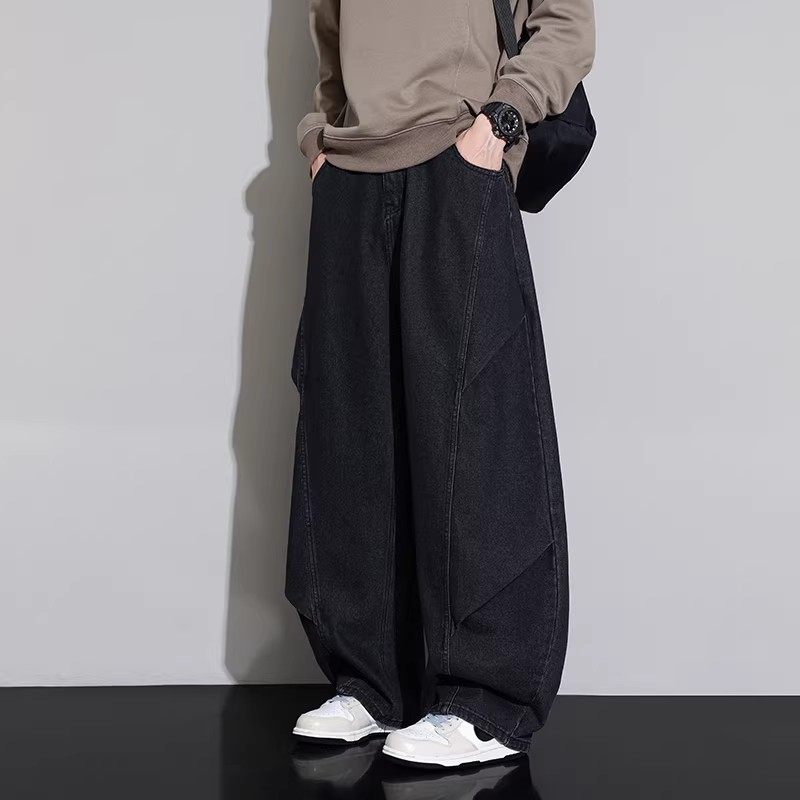 青诚胖哥大码弯刀牛仔裤男秋冬加绒宽松直筒休闲阔腿裤加肥加大潮,男装,大码下装,淘宝优惠券,粉丝福利购,淘宝优惠卷