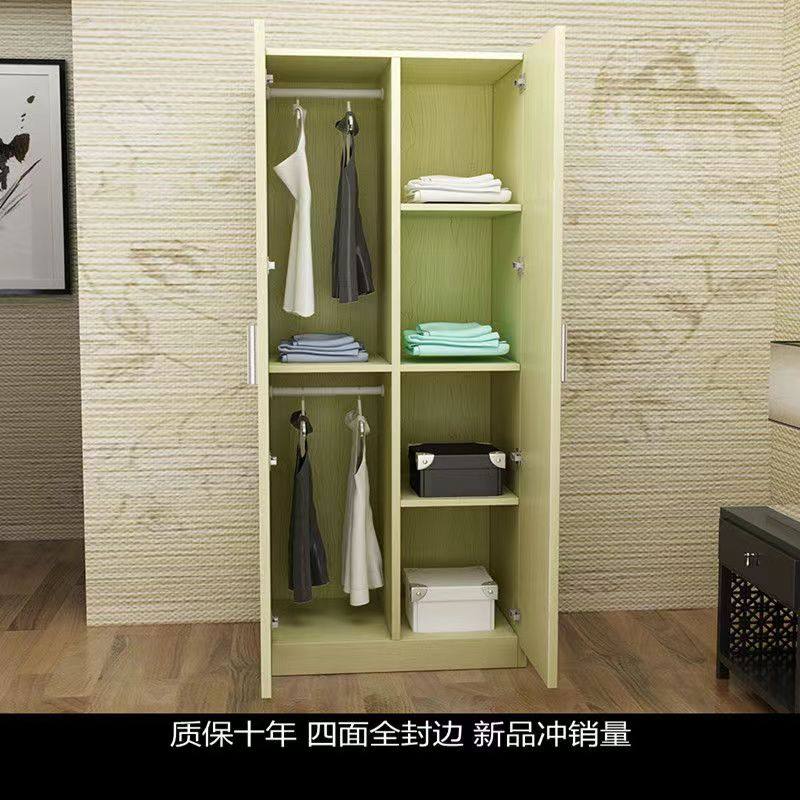 定制现代简易60宽双门小户型儿童房出租房衣柜家用卧室阳台小橱柜