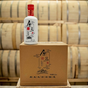 带盖白酒瓶空酒瓶密封一斤装原浆私藏白瓷瓶全封闭定制6瓶简装