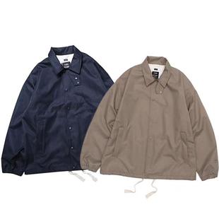 nanamica日系宽松休闲男女款机能防水透气抽绳休闲教练夹克外套