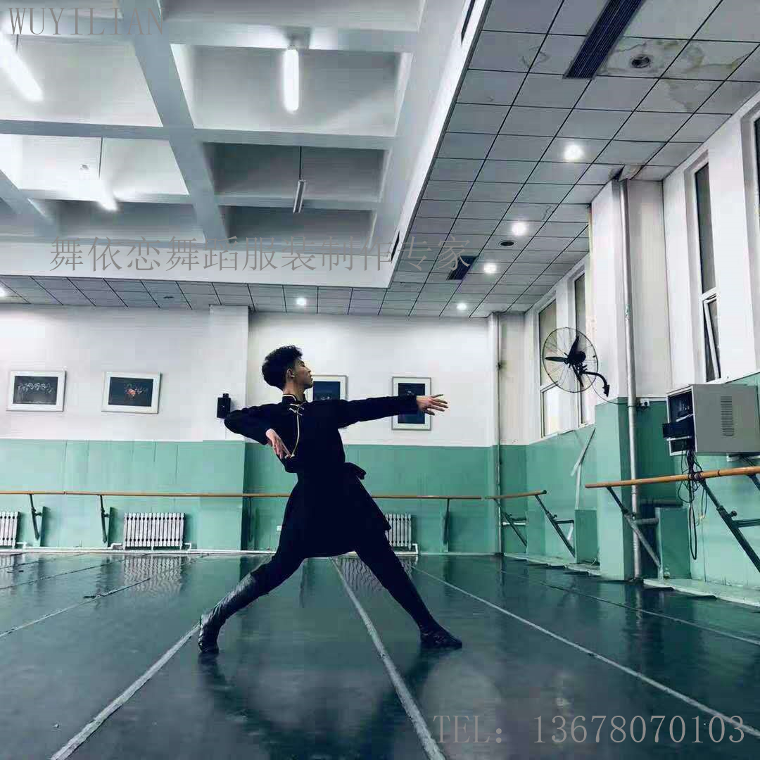成都厂家量身定做蒙古舞蹈服蒙古练习服男表演服练功