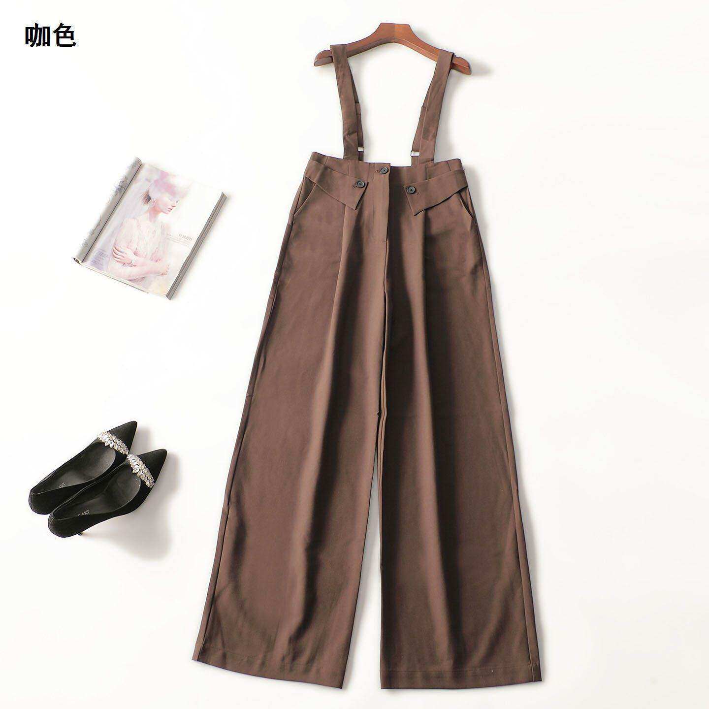 247559批200+南油高端轻奢高档女装背带裤西裤女裤秋长款休闲裤