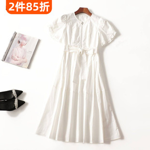 246643推荐南油高档女装轻奢超值气质女人味质夏短袖连衣裙