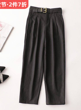 244731超值精品女装清货呢子厚款保暖冬季西裤女裤长款休闲裤