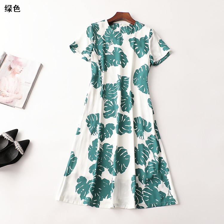 ◆242360金标高货南油高端女装轻奢气质法式春夏长款圆领