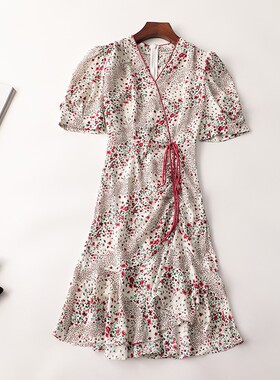 405599强烈推荐南油高货批200+轻柔夏季优雅女人味印花连衣裙