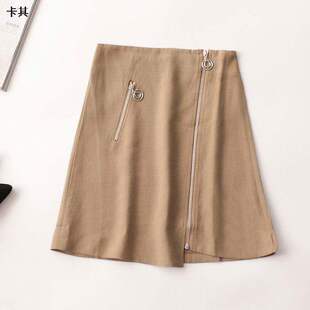洋气百搭潮小A秋短款 24年新款 半身裙 清货超值女装 243337新款