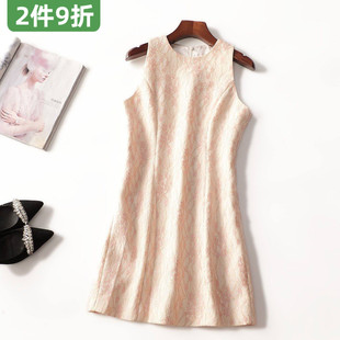 412315超值南油高端轻奢高档女装小香风洋气秋长款套头连衣裙