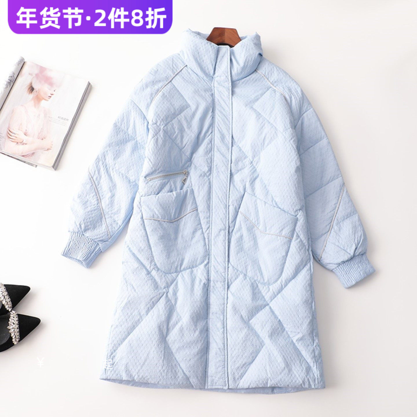 244619 冬长款翻领长袖羽绒服,女装/女士精品,羽绒服,淘宝优惠券,粉丝福利购,淘宝优惠卷