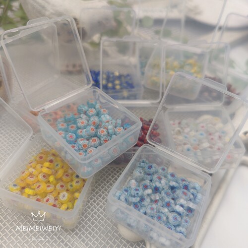 千花琉璃花散珠手链项链串珠手工