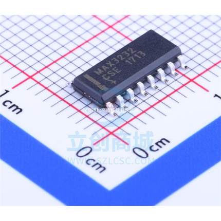 MAX3232CSE SOP-16 MAX3232ESE RS232收发器 接口芯片 进口美信
