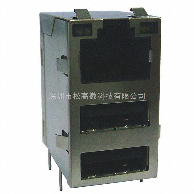 ARJU31B-MCSN-A-AD-ELT2 [CONN MAGJACK 3PORT 1000 BASE-TX]