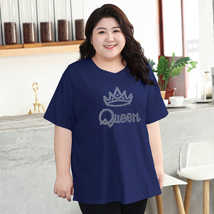 短袖 半袖 T恤女2025新款 纯棉体恤欧货小衫 上衣 夏宽松大码 大版