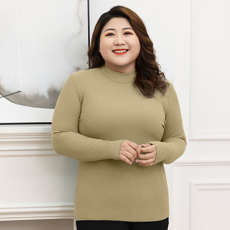 螺纹大码新款大码新款半高