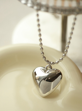向日葵欧尼款爱心项链长款卫衣链