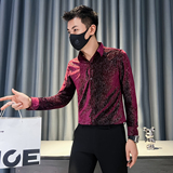 2025秋冬新款社会小伙高级感韩绒潮男士长袖衬衫HF307-特P60，男装衬衫，电商B372
