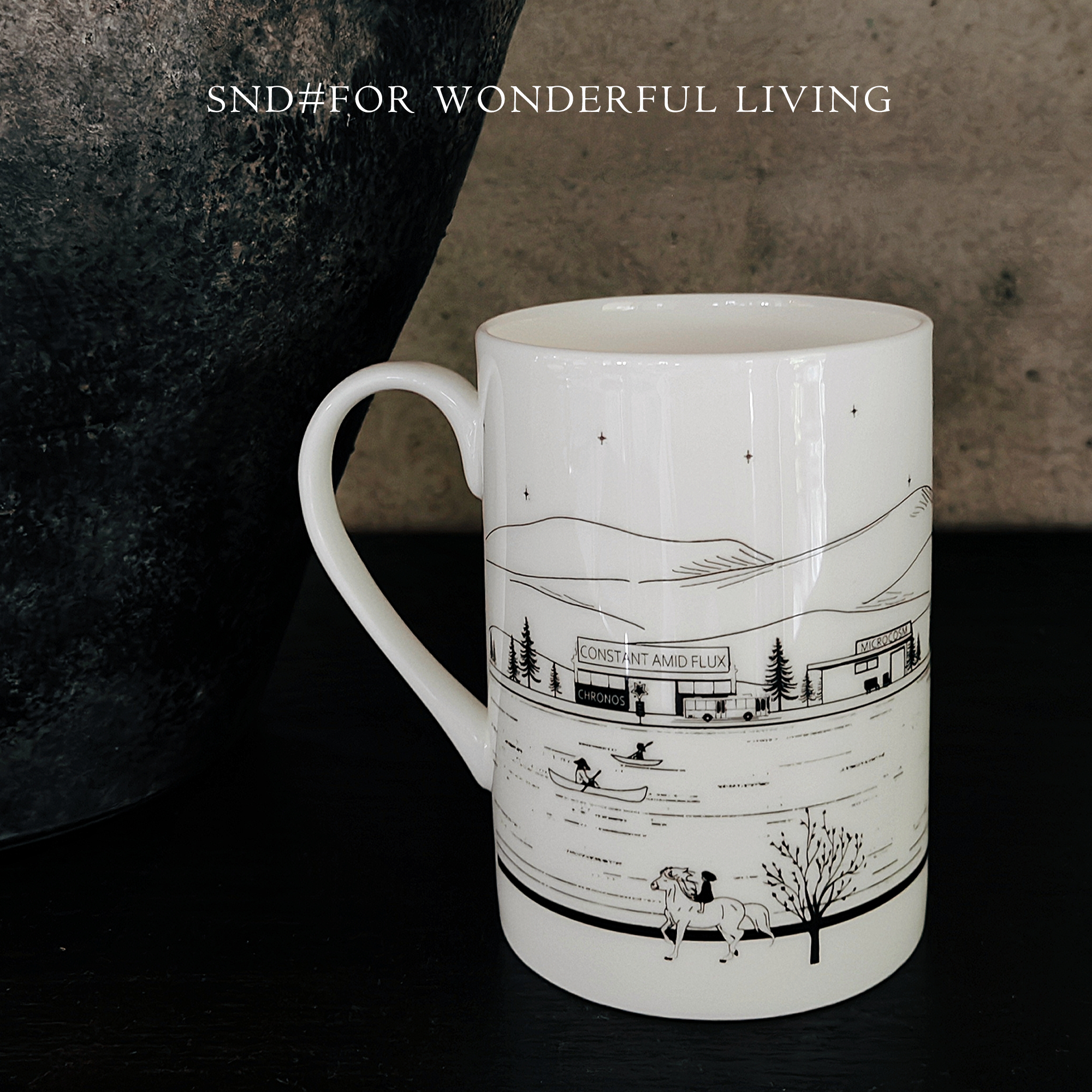 苏楠岛SND【ME彼岸】骨瓷杯大容量咖啡杯 500Ml 顺丰