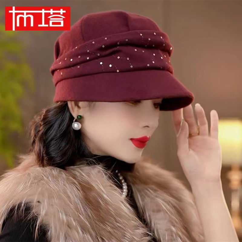 春秋冬时尚鸭舌帽女气质百搭帽子