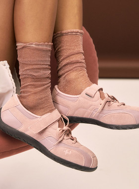 首尔的米家OTZShoes 女鞋ROMARY LACE-UP粉色魔术贴系带休闲鞋