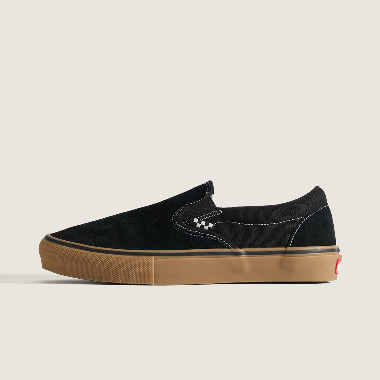 首尔的米家VANS 男鞋女鞋SLIP ON黑色帆布翻皮牛筋底滑板鞋运动鞋