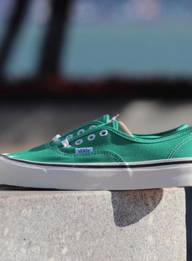 首尔的米家VANS 男鞋女鞋AUTHENTIC安纳海姆绿色帆布滑板鞋运动鞋