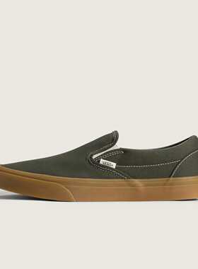 首尔的米家VANS 男鞋SLIP ON玄武岩帆布牛筋底休闲滑板鞋运动鞋