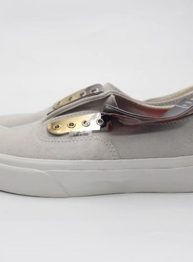 首尔的米家VANS女鞋AUTHENTIC灰色翻皮系带滑板鞋运动鞋