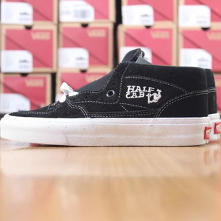 首尔的米家VANS 男鞋女鞋Half Cab黑色中帮翻皮休闲滑板运动鞋