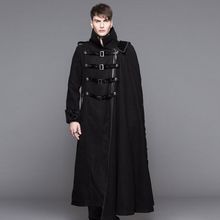 devil fashion恶魔时尚 男装 可拆卸单边披肩军装 风外套 小破亚文化