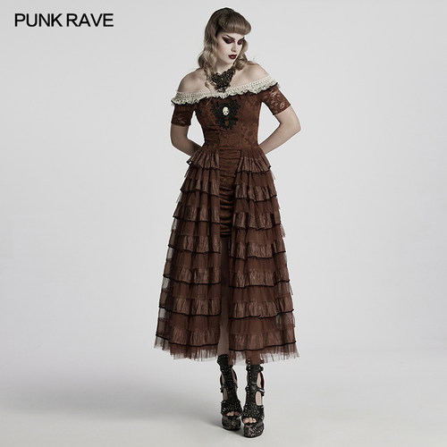 *五折-小破亚文化PUNK RAVE pr朋克状态女装集合连衣裙半身裙裤子
