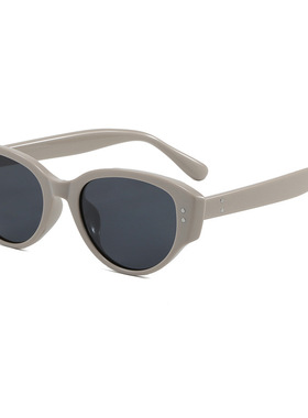 TR90偏光时尚爆款y2k太阳镜女INS小框椭圆形猫眼镜复古街头出游潮