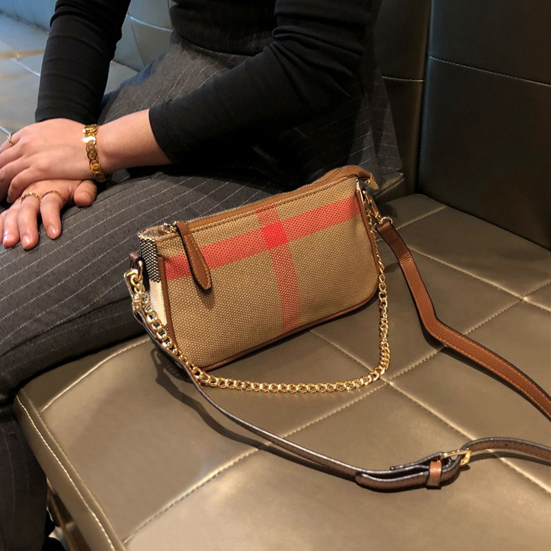 包包女式2025新款高级感时尚小方包真皮格子帆布包链条单肩斜挎包,箱包皮具/热销女包/男包,通用款女包,淘宝优惠券,粉丝福利购,淘宝优惠卷