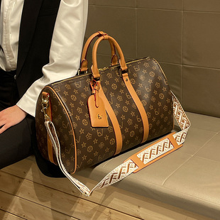 大包 潮流大容量健身包男女通用款 包包2025新款 印花短途旅行包时尚