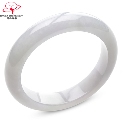 已售罄.X26058X132翡翠手镯圈口54.4天然缅甸a货冰糯种冰白玉手镯