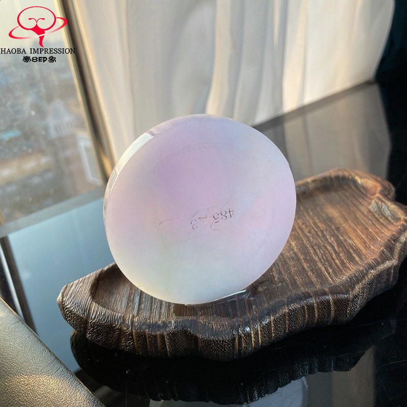 豪8印象珠宝翡翠手镯之家YJ-485-3天然玉石淡春彩饼73定制带证书