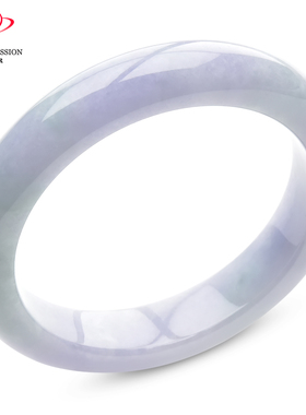 豪8印象P26048P296翡翠手镯圈口53.9mm冰糯种淡粉紫淡绿天然缅甸