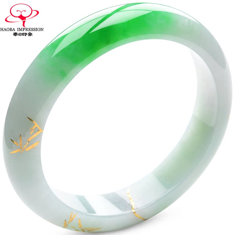 9mm镶金边缅甸玉石珠宝