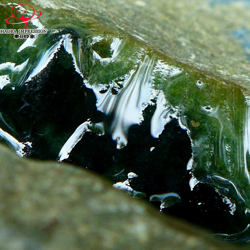 豪8印象Z26168G143南齐种老发黑 缅甸玉天然墨翠玉翡翠原石3.4kg