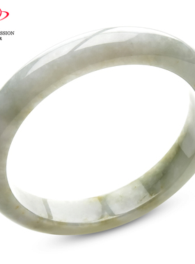 豪8印象P26018P514翡翠手镯圈口62.4mm天然冰糯种浅黄翡缅甸玉镯