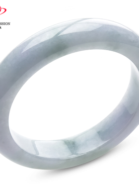 豪8印象P26048P228翡翠手镯圈口52.8mm冰糯种绿飘花天然缅甸玉镯