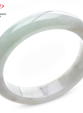 豪8印象P26048P318翡翠手镯圈口57.5mm冰糯种浅绿天然缅甸玉镯