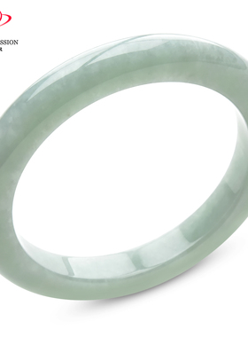 豪8印象P26018P424翡翠手镯圈口53.6mm天然缅甸a货冰糯种甜绿玉镯