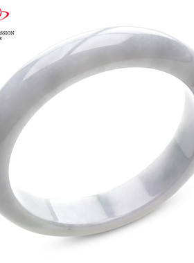 豪8印象P26018P432翡翠手镯圈口52.6mm天然缅甸冰糯种冰白玉镯子