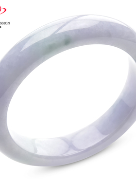 豪8印象P26048P215翡翠手镯圈口54.1mm冰糯种淡粉紫淡绿天然缅甸