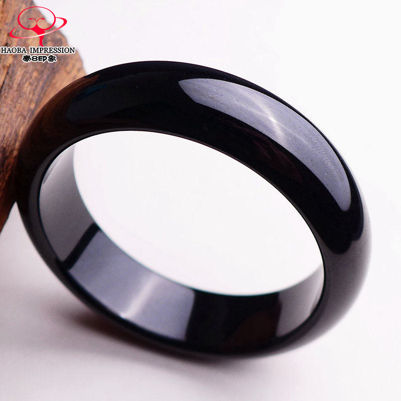 豪8印象L26056L280翡翠手镯圈口58.0mm天然缅甸冰糯种墨翠玉镯