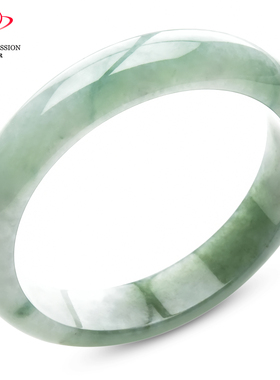 豪8印象手镯之家S525048Y288翡翠手镯圈口55.8mm天然a货油青玉镯