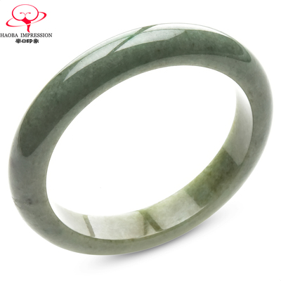 豪8印象手镯之家S125010Y658翡翠手镯圈口57.8mm天然a货油绿玉镯