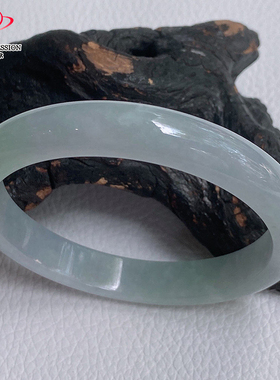 豪8印象手镯之家Z26068Z287翡翠手镯圈口55.0mm天然淡紫淡绿玉镯